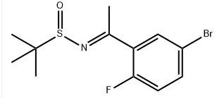 (S)-N-(1-(5-溴-2-氟苯基)亚乙基)-2-甲基丙烷-2-亚磺酰胺-CAS:1457976-11-2