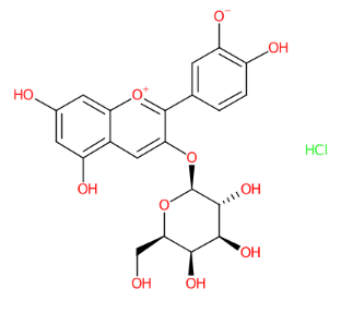 矢车菊素半乳糖苷-CAS:27661-36-5