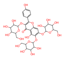 6-羟基山奈酚-3,6,7-三-O-葡萄糖苷-CAS:145134-62-9