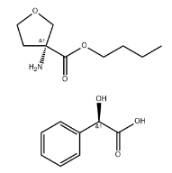 (R)-3-氨基四氢呋喃-3-甲酸丁酯 (R)-2-羟基-2-苯基乙酸盐-CAS:1242188-01-7