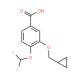 3-(环丙甲氧基)-4-(二氟甲氧基)苯甲酸-CAS:162401-62-9
