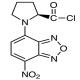 (S)-(-)-NBD-Pro-COCl [=(S)-(-)-4-硝基-7-(2-氯甲酰四氢吡咯-1-基)-2,1,3-苯并恶二唑] [用于e.e.值测定的HPLC标记试剂]-CAS:159717-68-7