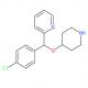 2-[(4-氯苯基)(4-哌啶基氧基)甲基]吡啶-CAS:122368-54-1