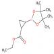 2-(4,4,5,5-四甲基-1,3,2-二氧杂硼杂环戊烷-2-基)环丙烷羧酸乙酯-CAS:1215107-29-1