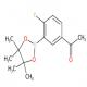 1-(4-氟-3-(4,4,5,5-四甲基-1,3,2-二氧硼杂环戊烷-2-基)苯基)乙酮-CAS:765916-70-9