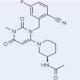 (R)-N-(1-(3-(2-氰基-5-氟苄基)-1-甲基-2,6-二氧基-1,2,3,6-四氢嘧啶-4-基)哌啶-3-基)乙酰胺 （曲格列汀杂质)-CAS:1821520-42-6