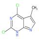 2,4-二氯-5-甲基-7H-吡咯并[2,3-D]嘧啶-CAS:1060815-86-2