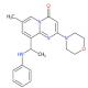 7-甲基-2-吗啉-9-(1-(苯基氨基)乙基)-4H-吡啶[1,2-a]嘧啶-4-酮-CAS:663619-89-4